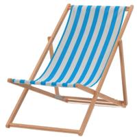 Chaise de plage pliable en bois à hauteur réglable