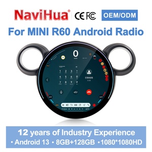 Navihua LCD Digital Cluster CarPlay Multimedia <b>System</b> for BMW MINI R56/R60/F54/F60 Round Screen Auto <b>Stereo</b> - Product Image 1