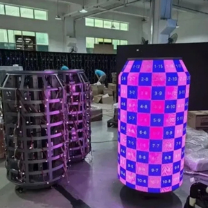 Écran LED créatif personnalisé à anneau flexible pour affichage vidéo - Utilisation extérieure, étanche IP65, luminosité 1000 cd, résistant à la lumière du soleil - Product Image 1