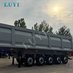 <span class=keywords><strong>Prix</strong></span> <span class=keywords><strong>Super</strong></span> Réduit Semi-remorque Benne Arrière Grise à 5 Essieux pour le Transport de Marchandises en Vrac, Semi-remorque Benne Basculante en Forme de <span class=keywords><strong>U</strong></span> - Product Image 4