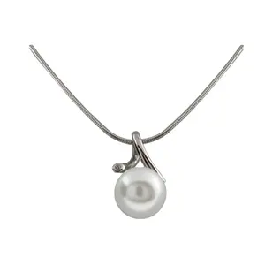 Ladies Freshwater Pearl Tear Drop Pendant Necklace With Pure 925 Sterling Silver Perfect Dangle Pearl Necklaces Jewelry