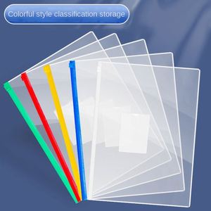 Carpeta Transparente A4 Reforzada e Impermeable con Borde Reforzado, Bolsa de Almacenamiento para Archivos de Oficina, Bolsa para Lápices Específica para Exámenes Estudiantiles A5 - Product Image 2