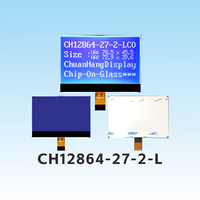 شاشة LCD مقاس 3.3 بوصة طراز CH12864-27-2-L، شاشة LCD نقطية 128x64، شاشة عرض رسومية LCD بـ 32 دبوس ST7567، توصيل مباشر من المصنع