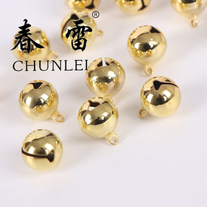 Cascabel de imitación de oro galvanizado de hierro de 18mm para collar de animales y decoración navideña - Product Image 2