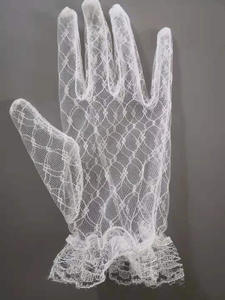 Mode Sexy gants poignet longueur femmes mariée noir <span class=keywords><strong>dentelle</strong></span> gants mitaines pour fête Protection solaire accessoires blanc conduite gants - Product Image 2