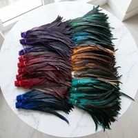 Plumes de coq en gros 35-40 cm (14-16 po) – Plumes de queue de coq en vrac, teintes et blanchies, couleur naturelle, pour costumes de carnaval et artisanat