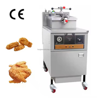 Prix de gros Équipement de cuisine poulet frit canard Friteuse gaz pression KFC Friteuse gaz pression 25L