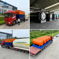 Ligne de production de recyclage du caoutchouc à technologie de pointe et faibles émissions, avec conception zéro pollution, équipement de pyrolyse