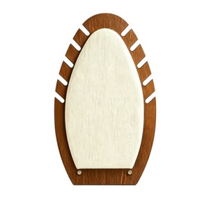 Expositor de pendientes de madera con almohadilla de lino, organizador vertical de joyas para escritorio, para el hogar y venta ambulante - Product Image 5