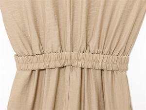 Col tournant sans manches ceintures boutons respirant femmes <span class=keywords><strong>kaki</strong></span> solide motif une pièce <span class=keywords><strong>combinaison</strong></span> pour l'été décontracté mode - Product Image 6