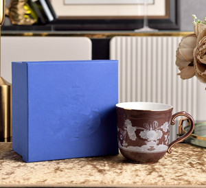 Tazas y Jarras de Porcelana de Lujo con Diseño Floral y Asa Dorada Estilo Corte, de Alta Calidad, para Oficina y Hogar - Product Image 6