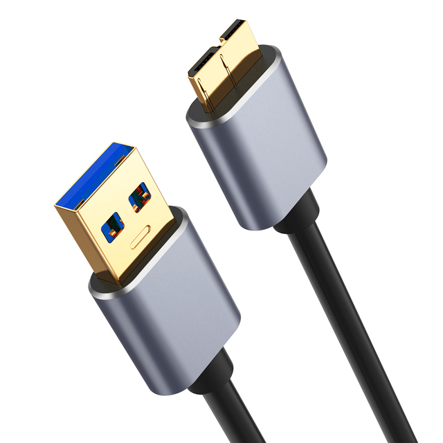 3.0 USB Type a to Micro B Data Sync Cable Fast Speed USB3.0 Cord for External Hard Drive Disk HDD Samsung S5 Note 3 Connector