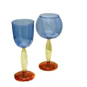 Gobelet en verre à haute teneur en borosilicate coloré créatif fait à la main exquis verre à vin rouge à la mode de haute qualité Ins Style - Product Image 6