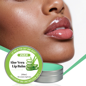 Aloe Vera Lip Balm Moisturizing Lip Care 24 Hour Nourishment Smooth Lip Lines Relieve Dryness Non <b>Sticky</b> Glossy Lip Treatment - Product Image 1