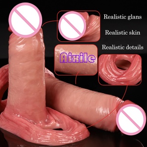 Manchon de pénis souple, gaine pour pénis, agrandisseur de pénis, retardateur d'éjaculation, amélioration de l'érection, jouets sexuels pour adultes, pour couples avec anneau pénien - Product Image 4