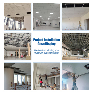 Plafond suspendu moderne en aluminium <span class=keywords><strong>60x60</strong></span> pour bureaux et hôtels, forme carrée, imperméable, ignifuge, perforé, décoratif - Product Image 4