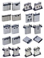 Usbrr Étanche IP68 Type C Femelle Vertical USB A Port Micro Connecteur SMD IPX7 USB 3.0 Socket SMT IP65 USB 3.1 Jack