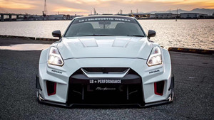 Nuevo Kit de Carrocería ZNDR para GT-R, Actualización de Tres Generaciones, Estilo LB, Parachoques, Faldones Laterales, Alerón de Capó, Fibra de Carbono - Product Image 2