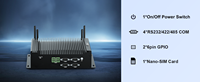 Nouveau mini PC industriel sans ventilateur, processeur I5-10210U, triple écran, résolution 4K, 8 USB, 2 ports GPIO 6 broches, Windows 11