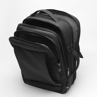 Sac à dos d'affaires pour homme avec logo personnalisé, 17,5 pouces, étanche, antivol, avec serrure à code et port USB