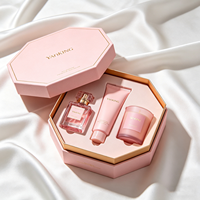 Boîte personnalisée avec couvercle et base, boîte à parfum, aromathérapie, soins de la peau, boîte cadeau, boîte en papier octogonale avec doublure pour la Saint-Valentin