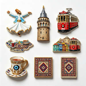 Magnete per Frigorifero Personalizzato in Resina UV 3D con Rilievo, Souvenir <span class=keywords><strong>di</strong></span> Viaggio <span class=keywords><strong>Istanbul</strong></span>, Derivello Danzante, <span class=keywords><strong>Torre</strong></span> <span class=keywords><strong>Galata</strong></span>, Turchia, Regalo Promozionale - Product Image 1