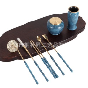 Juego de sellos de incienso de cobre puro, esmalte de escoria, escritura de sello roja, polvo de sándalo y madera de agar, herramientas para hacer sellos. - Product Image 5