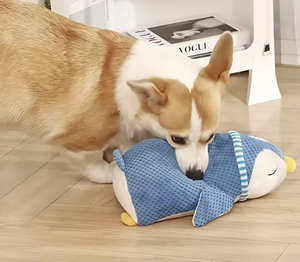 Çevre dostu pamuk peluş penguen köpek oyuncak-köpekler için interaktif diş taşlama oyuncak - Product Image 4