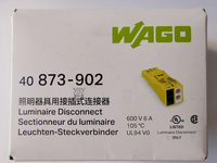 Original WAGOs Stecker 873-902 2-polige Leuchte Trenn stecker für Verkabelung 4 mm2