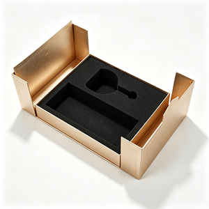 Caja de Vino de Cartón Rígido de Doble Puerta con Logotipo Personalizado OEM y Forro de Espuma - Empaque Premium para Regalo de Vino y Copas al por Mayor - Product Image 1