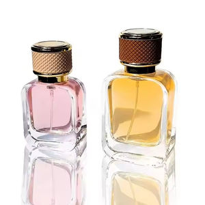 Best Selling Square Perfume Bottle Black 50Ml Perfume Glass Bottle Luxury Perfume Bottle With <b>Gift</b> <b>Box</b> Packaging - Product Image 5