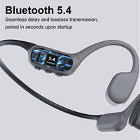 Écouteurs sportifs à conduction osseuse à oreille ouverte, étanches IPX8, pour la natation, casques BT6.0 sans fil, écouteurs sans fil, directement de l'usine