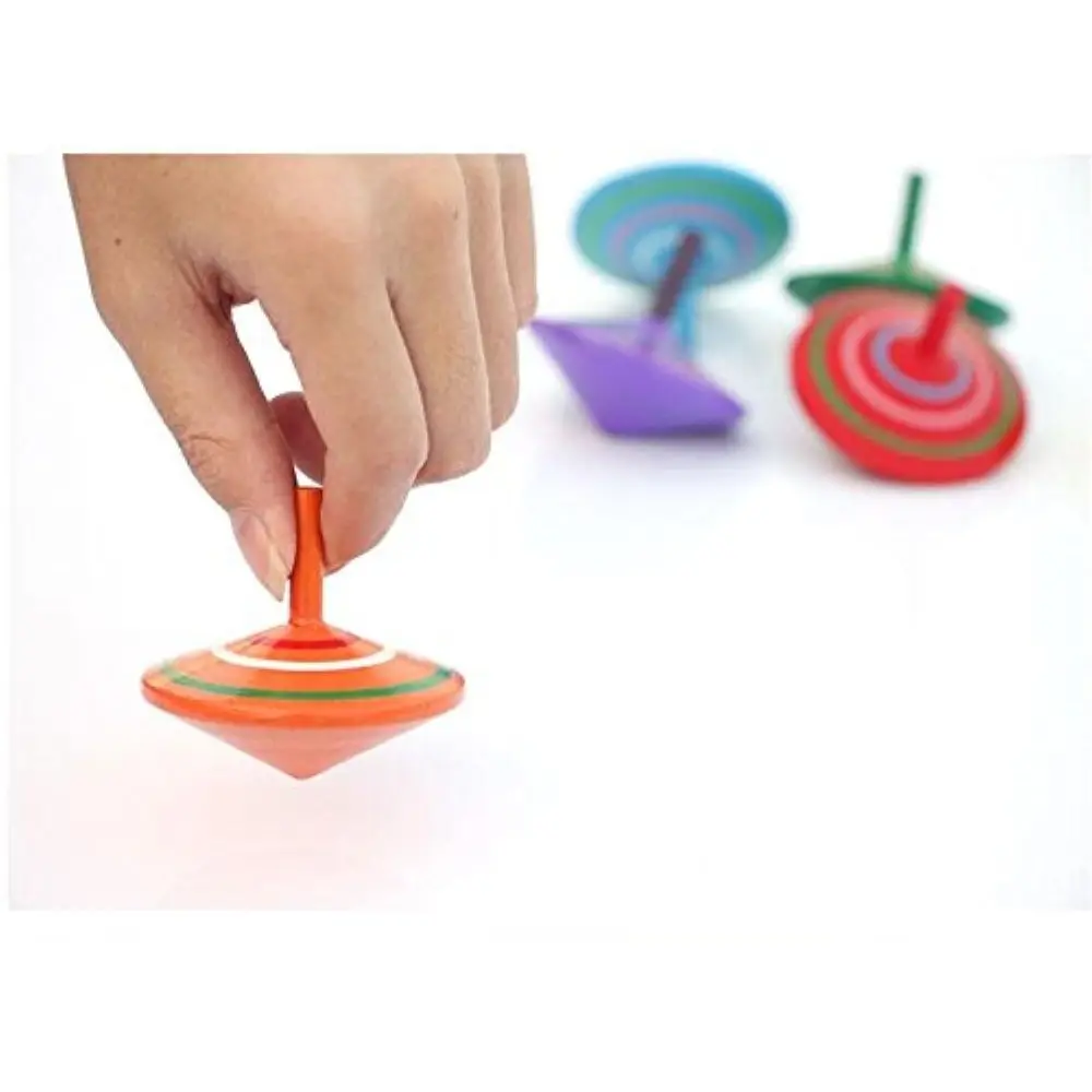 Gyroscope en bois peint à la main, jouets en bois, jouets éducatifs, jouets de jardin d'enfants, hauts Standard
