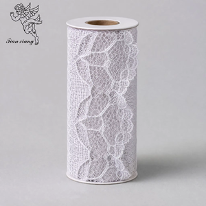 Productos Textiles Funerarios Estilo Americano, Accesorios de Encaje de Poliéster al por Mayor, Diseño Floral, Decoración de Encaje para Forro de Ataúd - Product Image 3