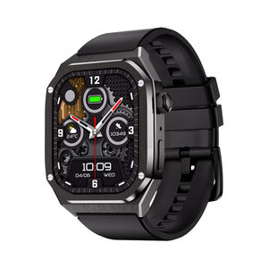 Montre connectée HD40 pour hommes avec grand écran AMOLED, appels Bluetooth, fonction de surveillance de la fréquence cardiaque, de la pression artérielle et de l'oxygène sanguin - Product Image 2