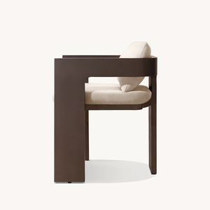 Ensemble de chaises et table de jardin en aluminium pour l'extérieur, ensemble de salle à manger en métal pour patio, cour, parc, hôtel - Product Image 3