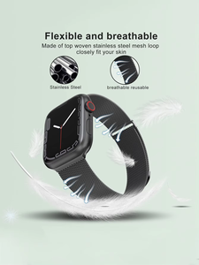 Bracelet de montre milanais pour <span class=keywords><strong>IWatch</strong></span> Series Ultra SE 9 8 <span class=keywords><strong>7</strong></span> 6 5 4 3 2 1 38mm 40mm 41mm 42mm 44mm 45mm 49mm Bracelet en acier inoxydable - Product Image 4