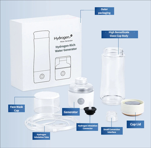 Botella de Agua Hidrogenada Portátil, Generador Recargable USB con Filtro, para Viajes y Salud en el Hogar - Product Image 4