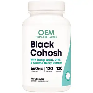 Factory Supply OEM ODM Black cohosh capsules Custom labels