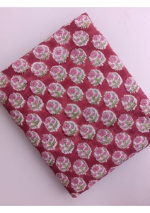 Manufacturer Hand Block Print 100% Cotton Lightweight Floral Soft Anti-Static Fabric for Women <b>Dress</b> Material at Low Cost OEM - Product Image 4