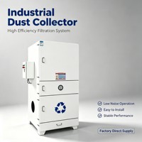 Integrierter Industriestaubsammler mit Druckluft-Reinigungssystem zur Staubentfernung bei Schweißrauch, Laserschneiden und Schleifstaub