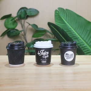 Gobelets en papier jetables à double paroi isolés personnalisés LOKYO de 8 oz pour les fournisseurs de <span class=keywords><strong>bubble</strong></span> <span class=keywords><strong>tea</strong></span> - Product Image 4