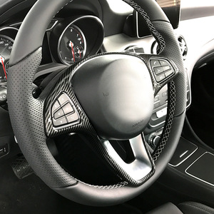 Amp-Z Steering Wheel Trim Strip For Mercedes-Benz A B C E GLA GLC CLA GLE GLS Carbon Fiber Style ABS Material - Product Image 5