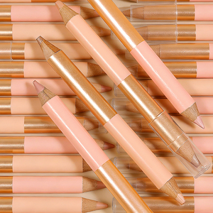 <span class=keywords><strong>Crayon</strong></span> surligneur double embout pour <span class=keywords><strong>sourcils</strong></span> et visage, végétalien, personnalisable avec logo, texture crémeuse et lisse - Product Image 1