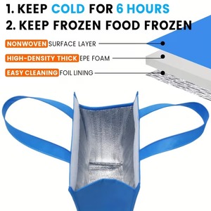 Bolsa Térmica para Almuerzo con Logotipo Personalizado, Bolsa de Picnic Pequeña y Portátil, Bolsa Refrigerante Reutilizable para Comida y Bebida - Product Image 5