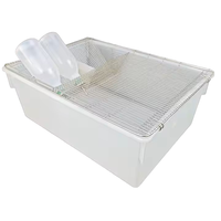 Cage de reproduction de souris de qualité laboratoire 545x395x200mm Cage pour animaux en plastique PP/PC durable et anti-fuite pour la recherche sur les rongeurs