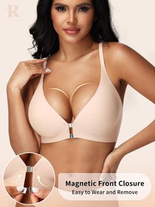 <span class=keywords><strong>Reggiseni</strong></span> con Chiusura Frontale per Donne - Bralette Magnetica <span class=keywords><strong>Senza</strong></span> <span class=keywords><strong>Ferretto</strong></span>, Supporto Confortevole <span class=keywords><strong>Senza</strong></span> Cuciture - Product Image 2
