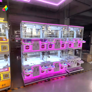 Mini Grue à pinces géante 4 joueurs, jeu d'arcade familial, distributeur de porte-clés, monnayeur, pour ours en peluche et poupées - Product Image 1