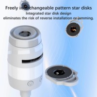 Projecteur Galaxie USB 13-en-1, Veilleuse Multicolore, Projecteur d'Étoiles Ambiant Réglable à Grand Angle pour Lampe de Chambre