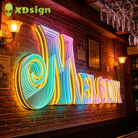 Lettres LED sur mesure Infinity Abyss en acrylique semi-transparent IP65 étanche multicolore Bluetooth pour décoration de magasin automobile